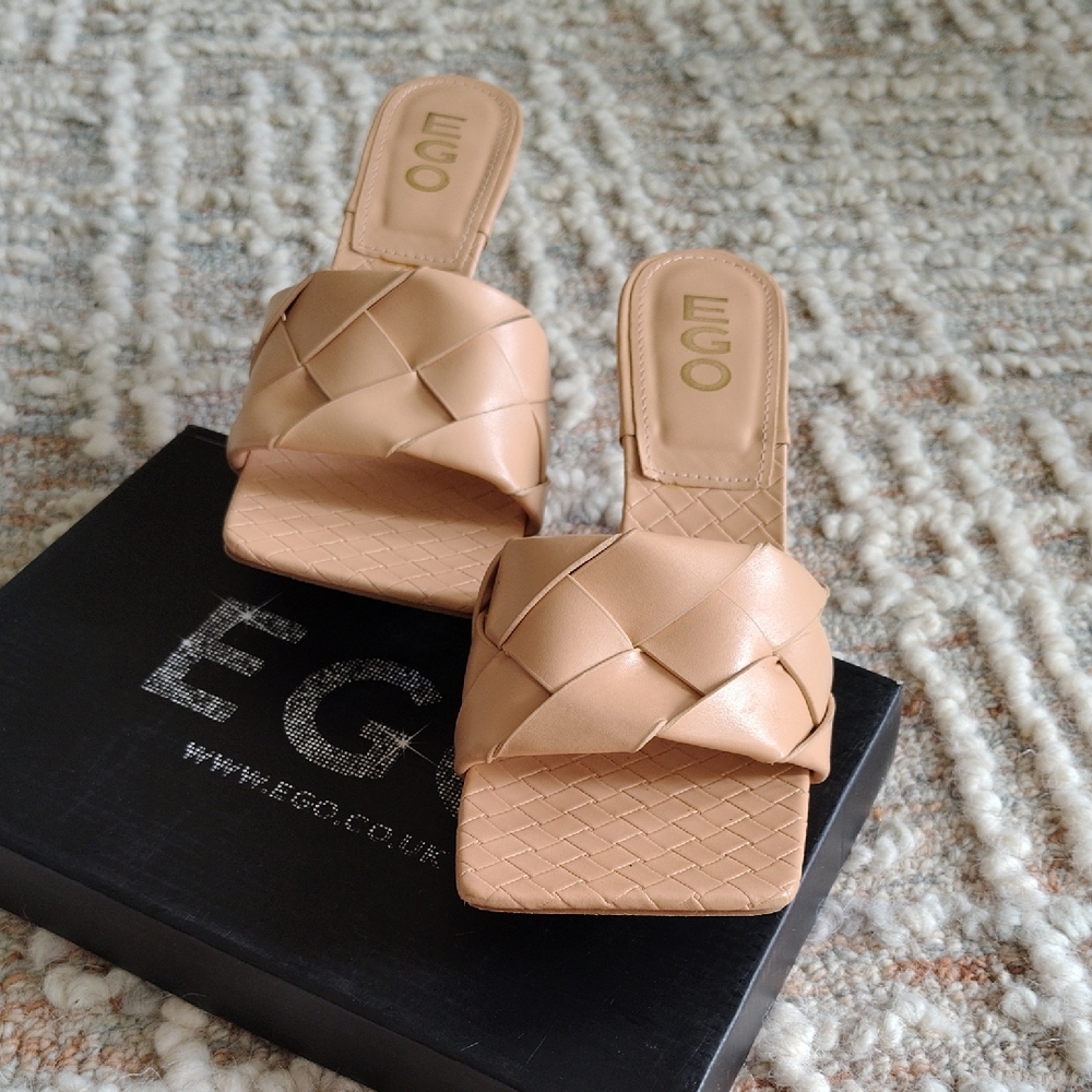 EGO Tan Woven Sandals